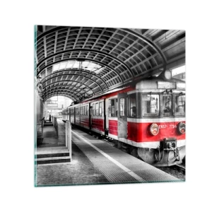 Impression sur verre - Image sur verre - C'est peut-être le voyage de votre vie ? - 30x30 cm