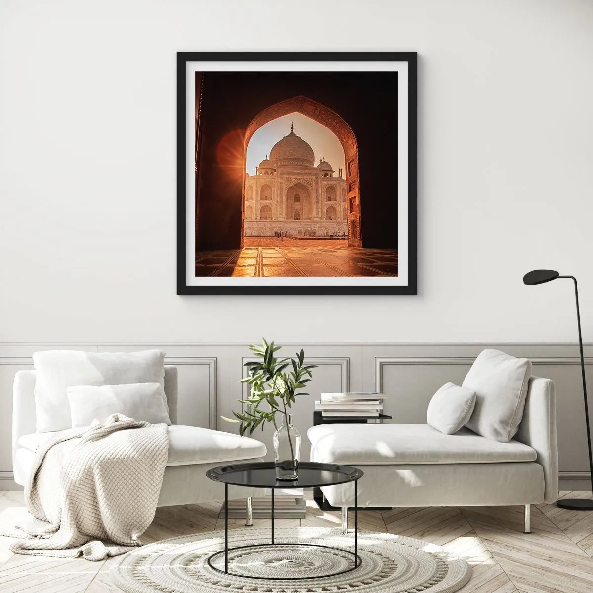 Affiche dans un cadre noir - Poster - Un monument à l'amour surnaturel - 30x30 cm