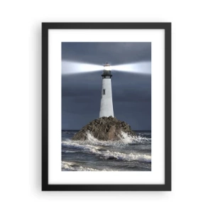 Affiche dans un cadre noir - Poster - I… i… ici ! - 30x40 cm