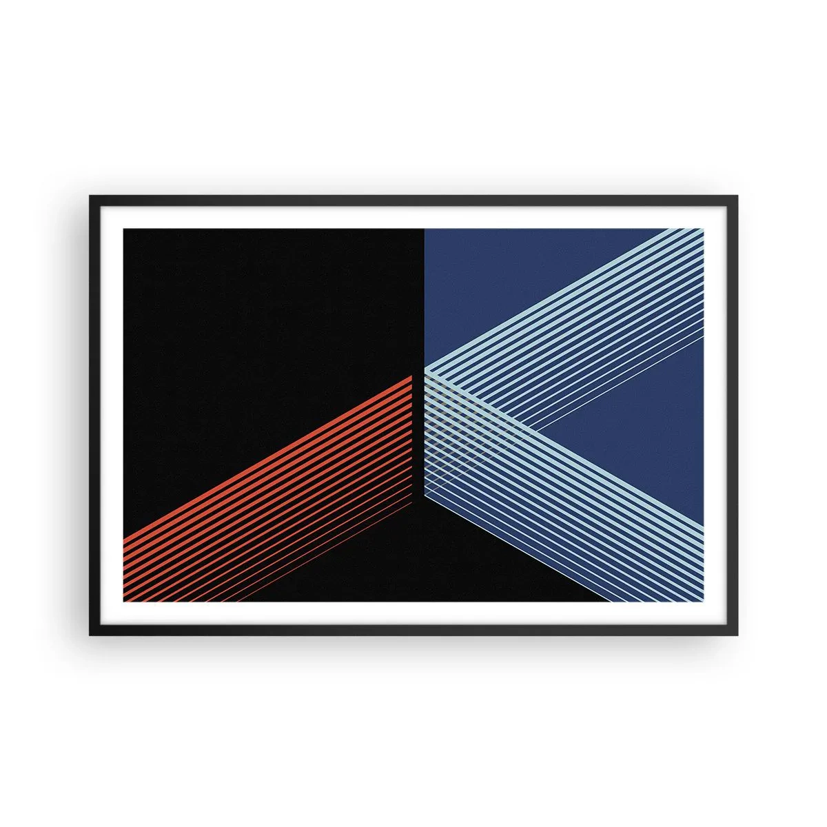 Affiche dans un cadre noir - Poster - Histoire simple - 91x61 cm