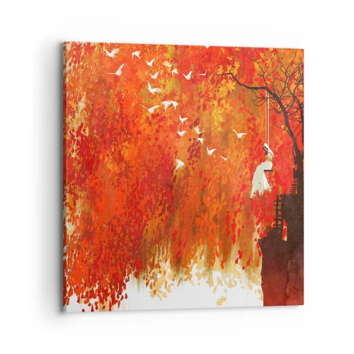 Impression sur toile - Image sur toile - S'envolera-t-il avec eux ? - 70x70 cm