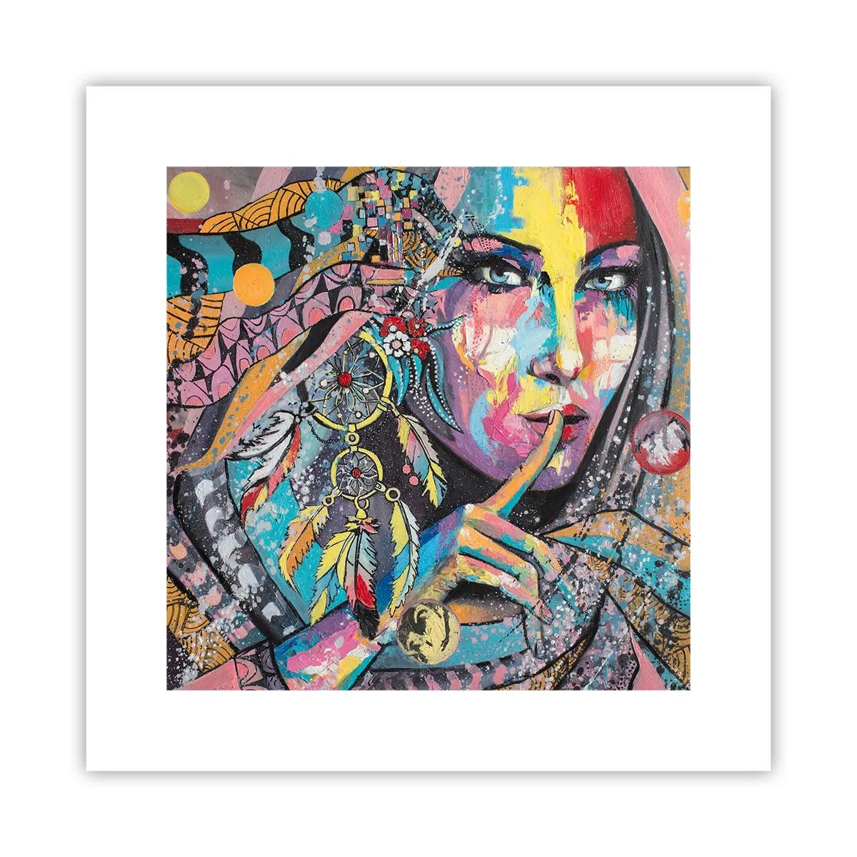 Affiche - Poster - Taisez-vous jusqu'à ce que vous compreniez - 30x30 cm