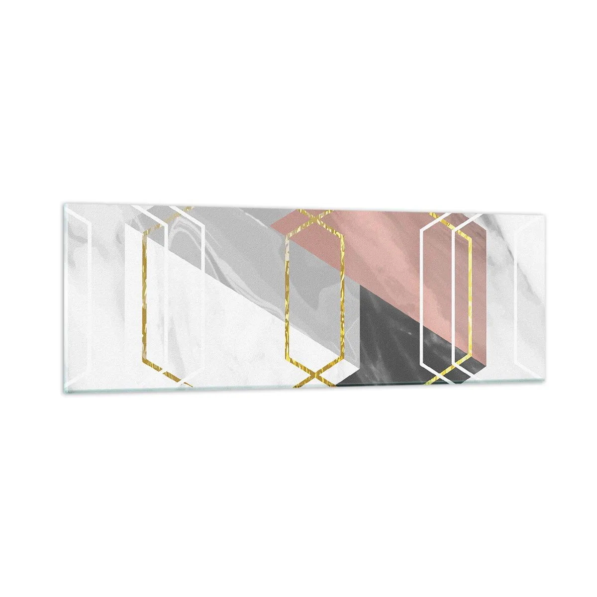Impression sur verre - Image sur verre - Composition en chaîne - 90x30 cm