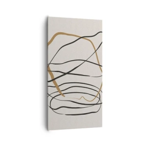 Impression sur toile - Image sur toile - Composition – danse en boucle - 65x120 cm