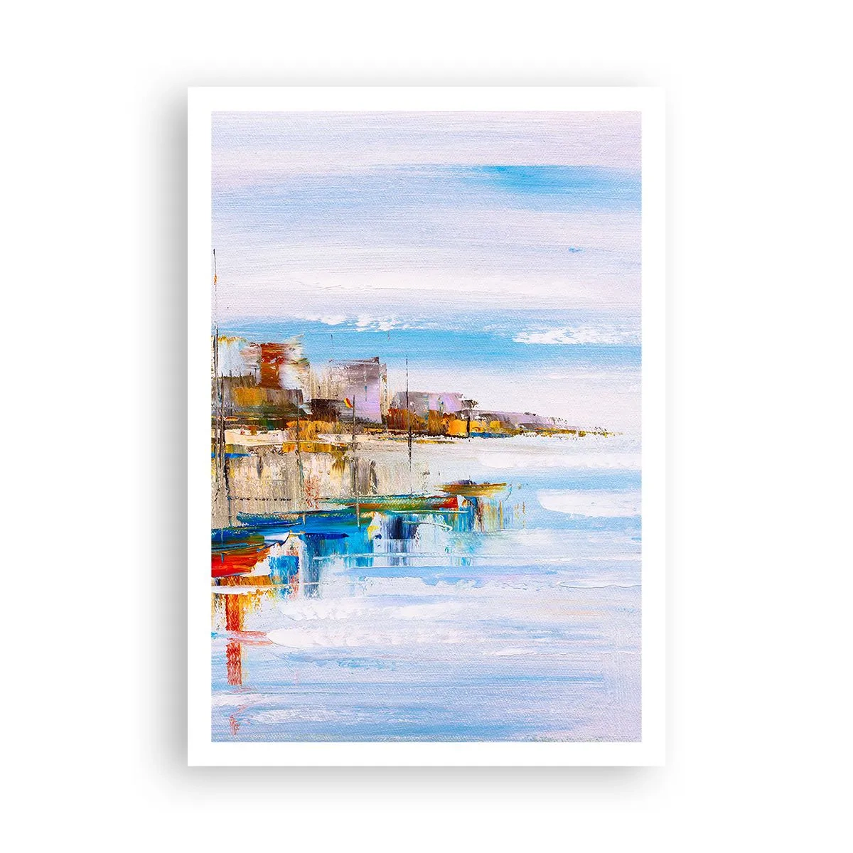 Affiche - Poster - Un havre urbain multicolore - 70x100 cm