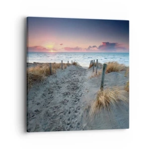 Impression sur toile - Image sur toile - Tu as versé l'éclat de l'arc-en-ciel sur les flots - 40x40 cm