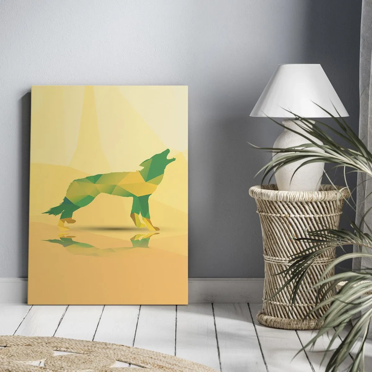 Impression sur toile - Image sur toile - Loup solitaire - 45x80 cm