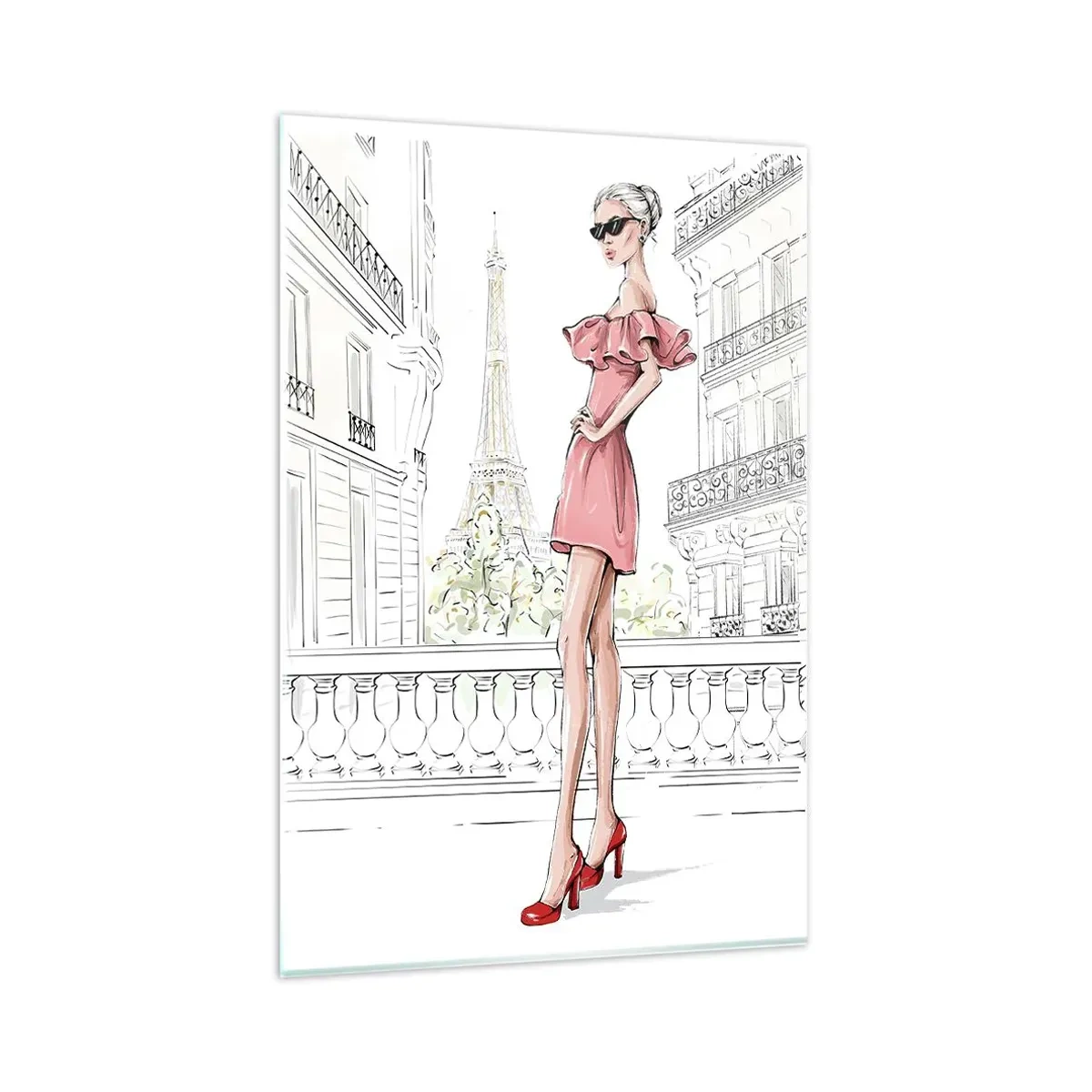 Impression sur verre - Image sur verre - Art de la mode - 80x120 cm