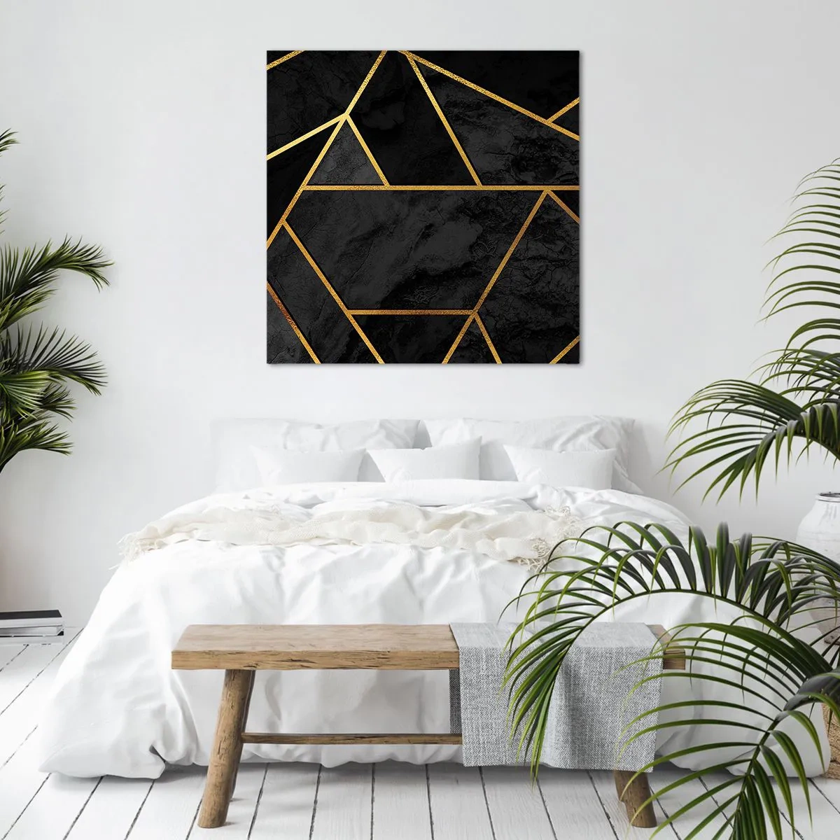 Impression sur toile - Image sur toile - Obscurité et éclat - 30x30 cm