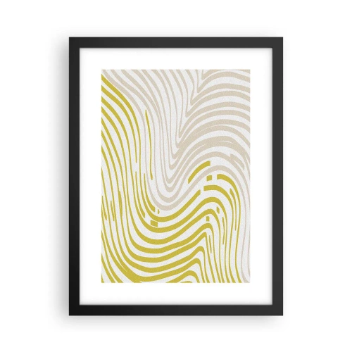 Affiche dans un cadre noir - Poster - Une composition au léger virage - 30x40 cm