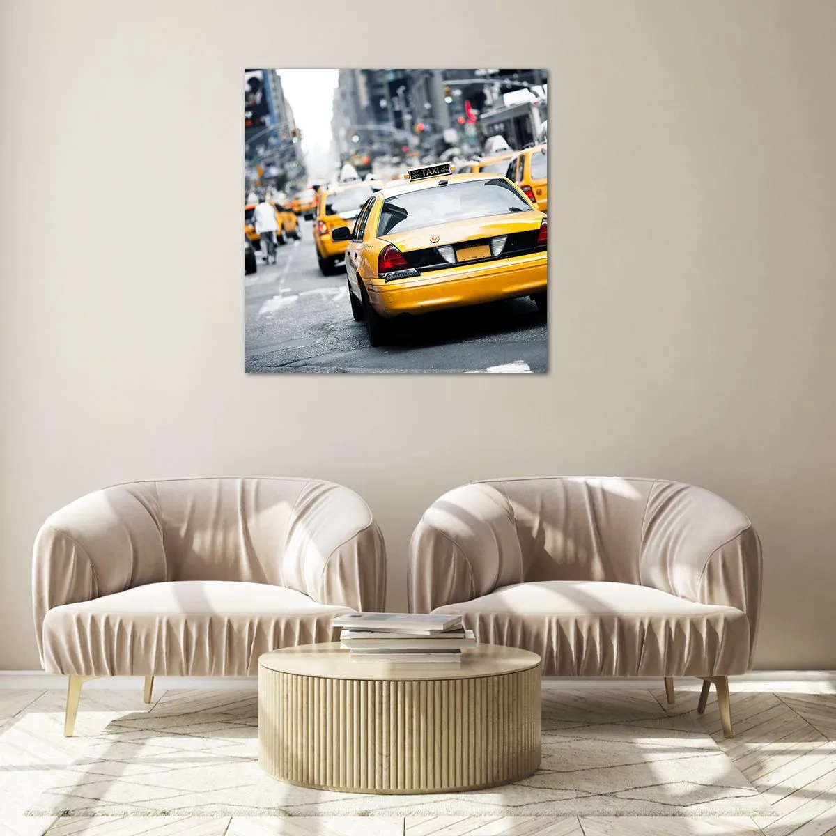 Impression sur verre - Image sur verre - Seulement dans cette ville - 70x70 cm