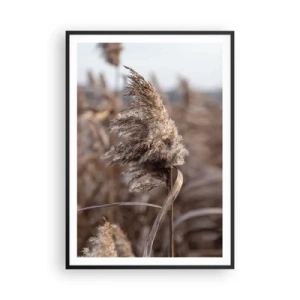 Affiche dans un cadre noir - Poster - Il est temps de s'envoler avec le vent - 70x100 cm