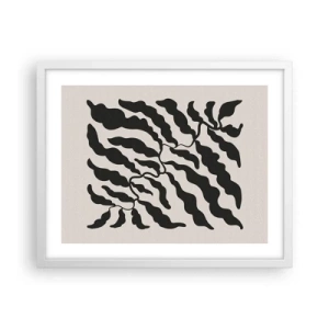 Affiche dans un cadre blanc - Poster - La nature du carré - 50x40 cm