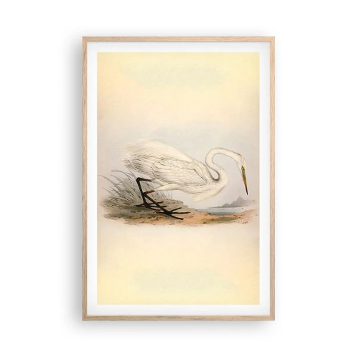 Affiche dans un chêne clair - Poster - Dame sur les joncs - 61x91 cm