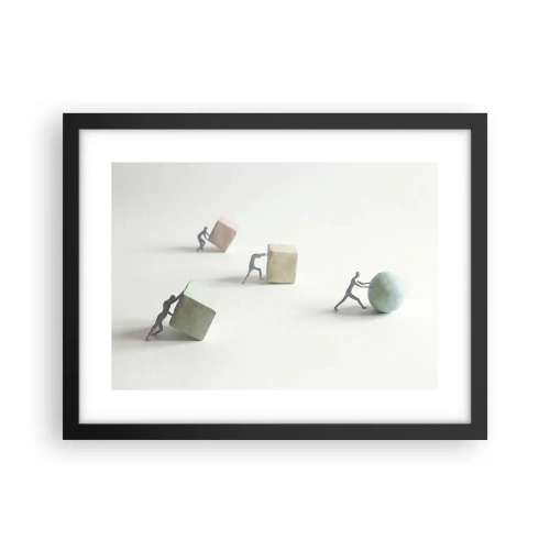 Affiche dans un cadre noir - Poster - Rien que la vie - 40x30 cm