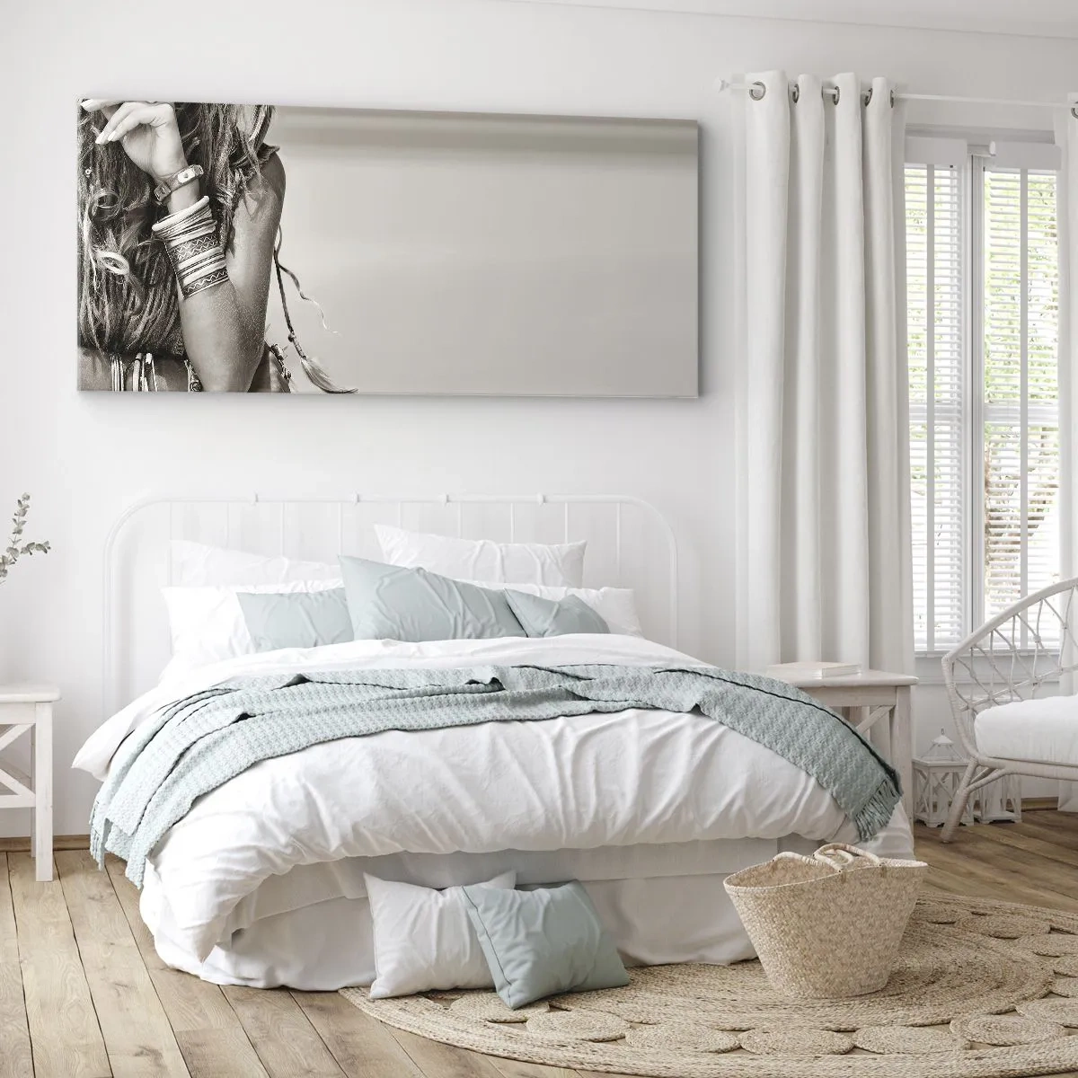 Impression sur toile - Image sur toile - Comment va la fille - 90x30 cm