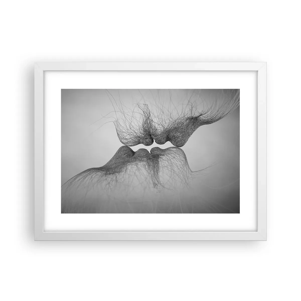 Affiche dans un cadre blanc - Poster - La bise du vent - 40x30 cm