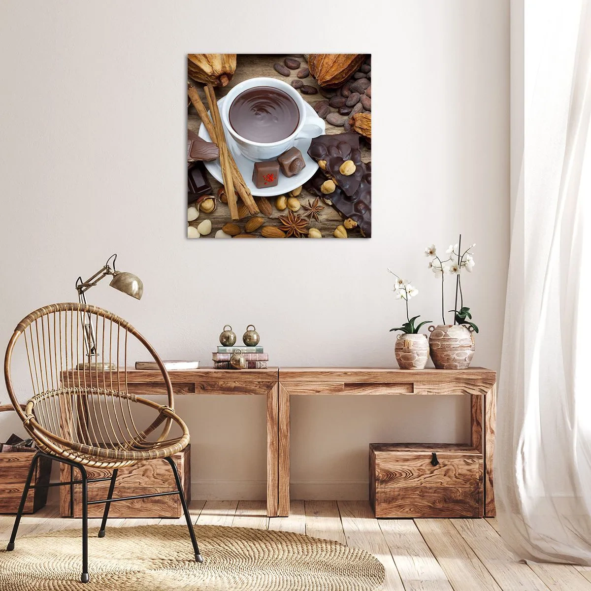 Impression sur toile - Image sur toile - D'une chocolaterie de conte de fées - 70x70 cm