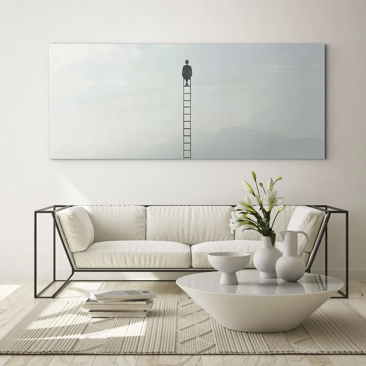 Impression sur verre - Image sur verre - Se soulever au-dessus - 100x40 cm