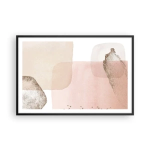 Affiche dans un cadre noir - Poster - Regard à travers la couleur - 91x61 cm