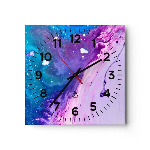Horloge murale - Pendule murale - Yin et yang - 30x30 cm