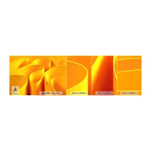 Échantillon de Papier Peint Autocollant Deluxe Sticker - Comme les vagues du soleil - 3D, Moderne, Lignes - 100x30 cm