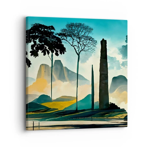 Impression sur toile - Image sur toile - Toujours de plus en plus haut - 30x30 cm