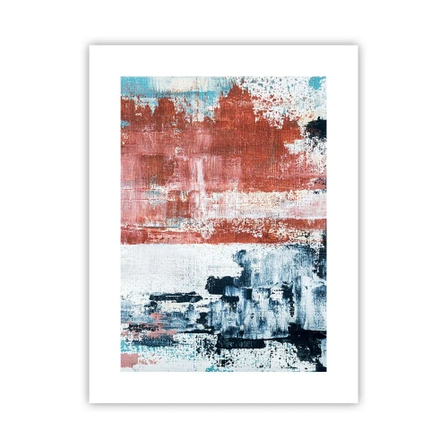 Affiche - Poster - Moitié-moitié abstrait - 30x40 cm