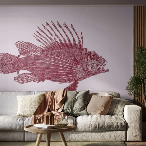 Papier Peint Photo Standard Eco - Un habitant des eaux exotiques - Poisson, Poisson-lion, Tropical - 200x140 cm