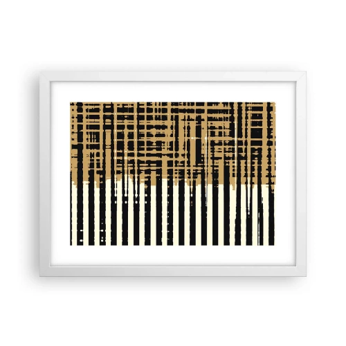 Affiche dans un cadre blanc - Poster - Abstraction architecturale - 40x30 cm