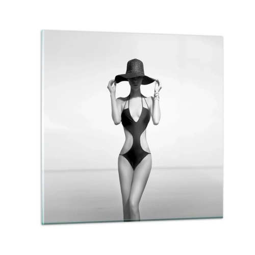 Impression sur verre - Image sur verre - Mon prénom? Élégance - 70x70 cm