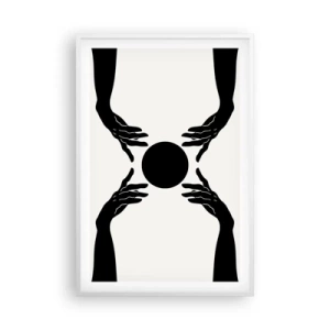 Affiche dans un cadre blanc - Poster - Signe secret - 61x91 cm