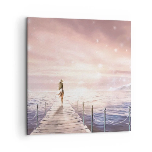 Impression sur toile - Image sur toile - A la lumière d'un rêve - 50x50 cm