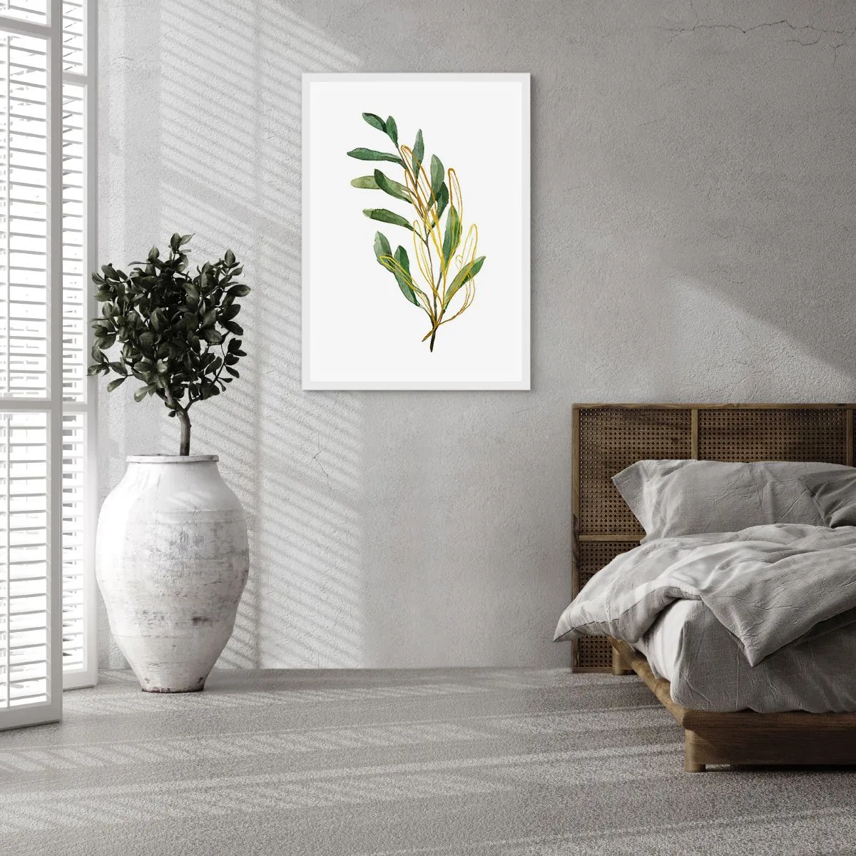 Affiche dans un cadre blanc - Poster - Tout ce qui est bon - 70x100 cm
