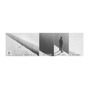 Échantillon de Papier Peint Autocollant Deluxe Sticker - Un objectif clair - Abîme, Minimalisme, Homme - 100x30 cm