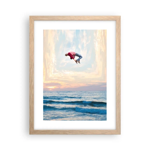 Affiche dans un chêne clair - Poster - Vers une autre dimension - 30x40 cm