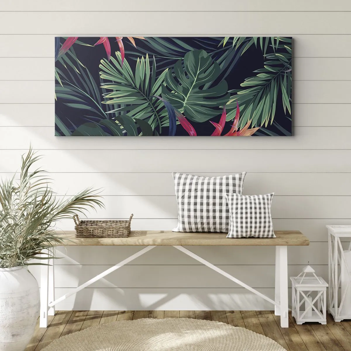 Impression sur toile - Image sur toile - immergé dans la nature - 100x40 cm