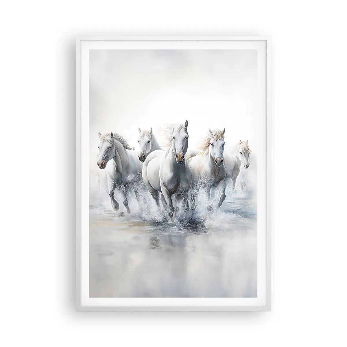 Affiche dans un cadre blanc - Poster - Magie blanche - 70x100 cm