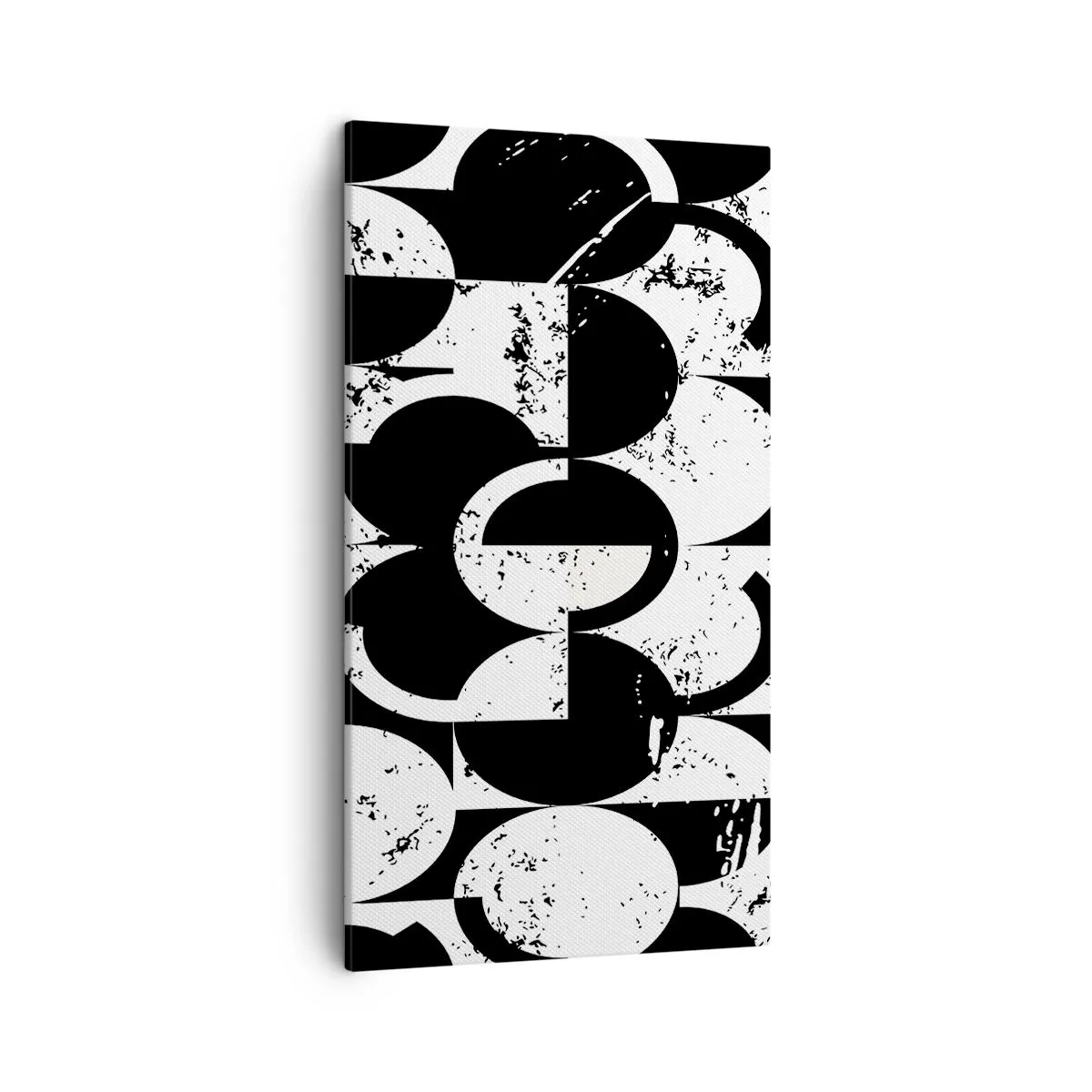 Impression sur toile - Image sur toile - Le blanc est blanc et le noir est noir - 45x80 cm