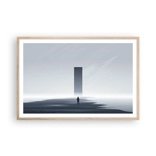 Affiche dans un chêne clair - Poster - Opportunité ou menace ? - 91x61 cm