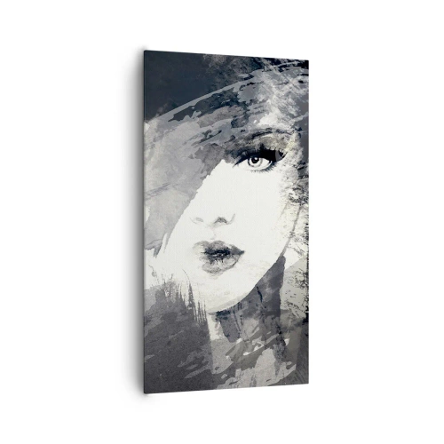 Impression sur toile - Image sur toile - Derrière un voile gris - 65x120 cm