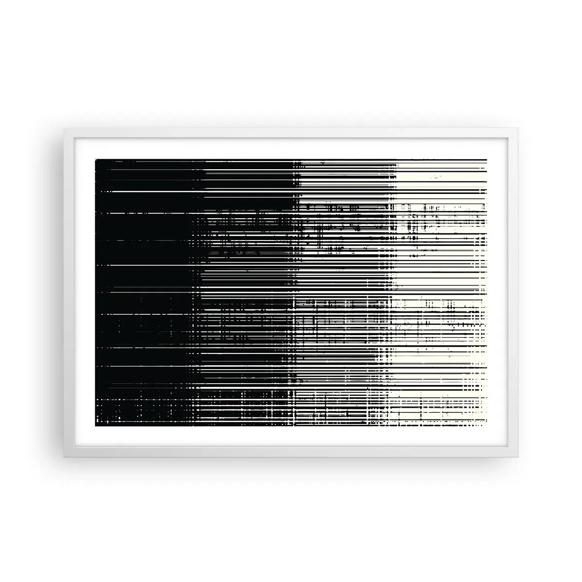 Affiche dans un cadre blanc - Poster - Ondes et vibrations - 70x50 cm