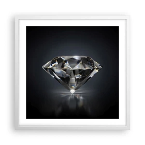 Affiche dans un cadre blanc - Poster - La meilleure amie - 50x50 cm