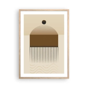 Affiche dans un chêne clair - Poster - Différents états - 50x70 cm