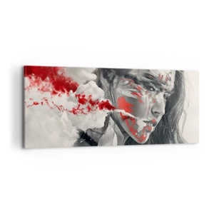 Impression sur toile - Image sur toile - Dans les fumées de l'absurde - 100x40 cm