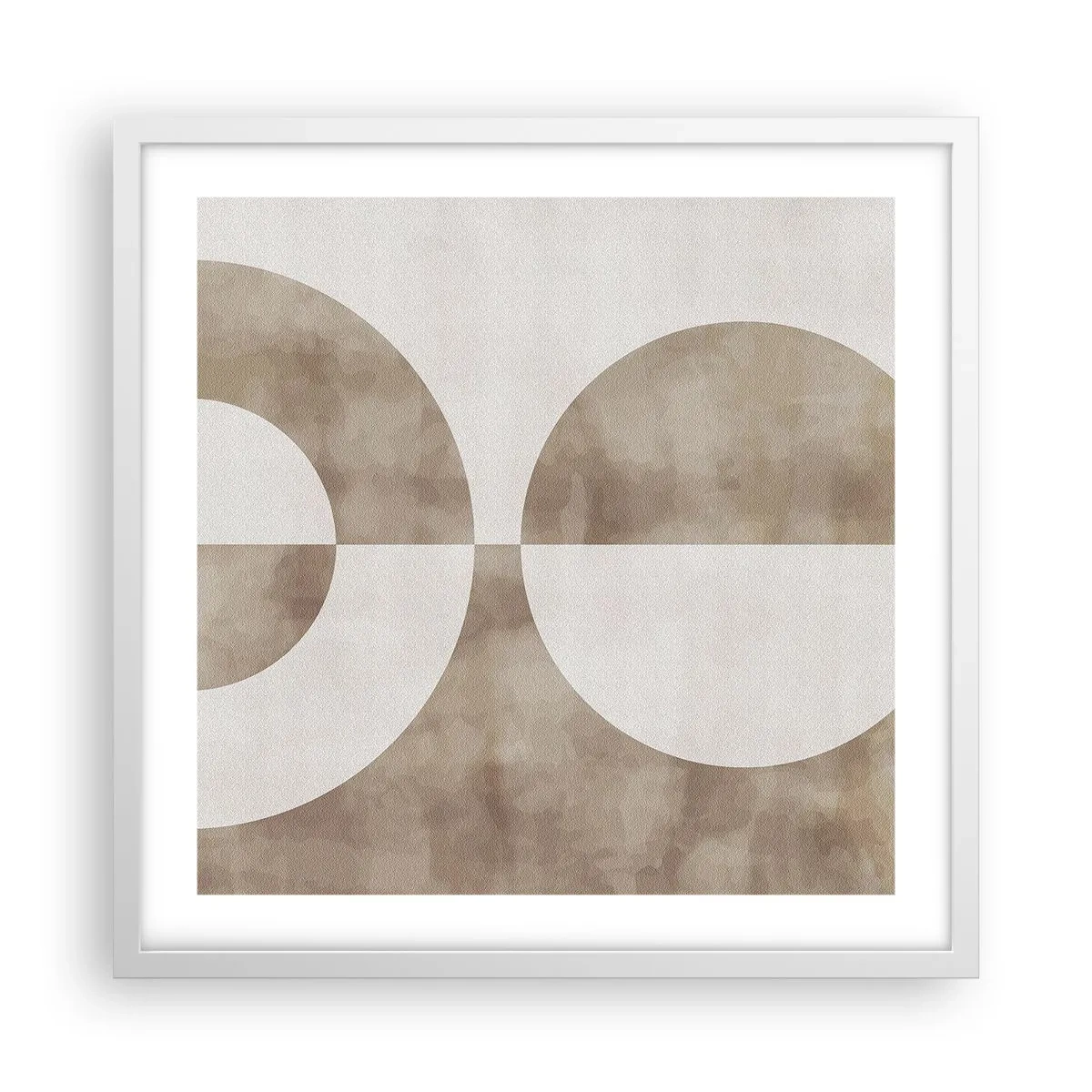 Affiche dans un cadre blanc - Poster - Similitudes et différences - 50x50 cm