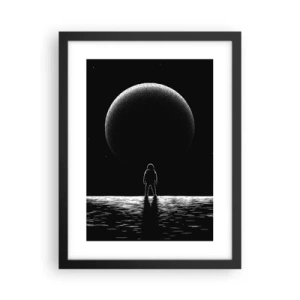 Affiche dans un cadre noir - Poster - Face à face - 30x40 cm