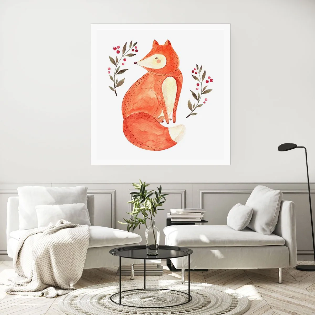 Affiche - Poster - Petit rouquin - 40x40 cm
