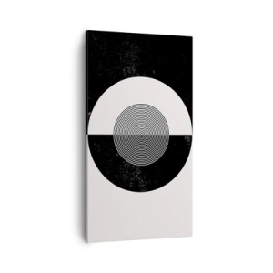 Impression sur toile - Image sur toile - Harmonie de noir et blanc - 45x80 cm