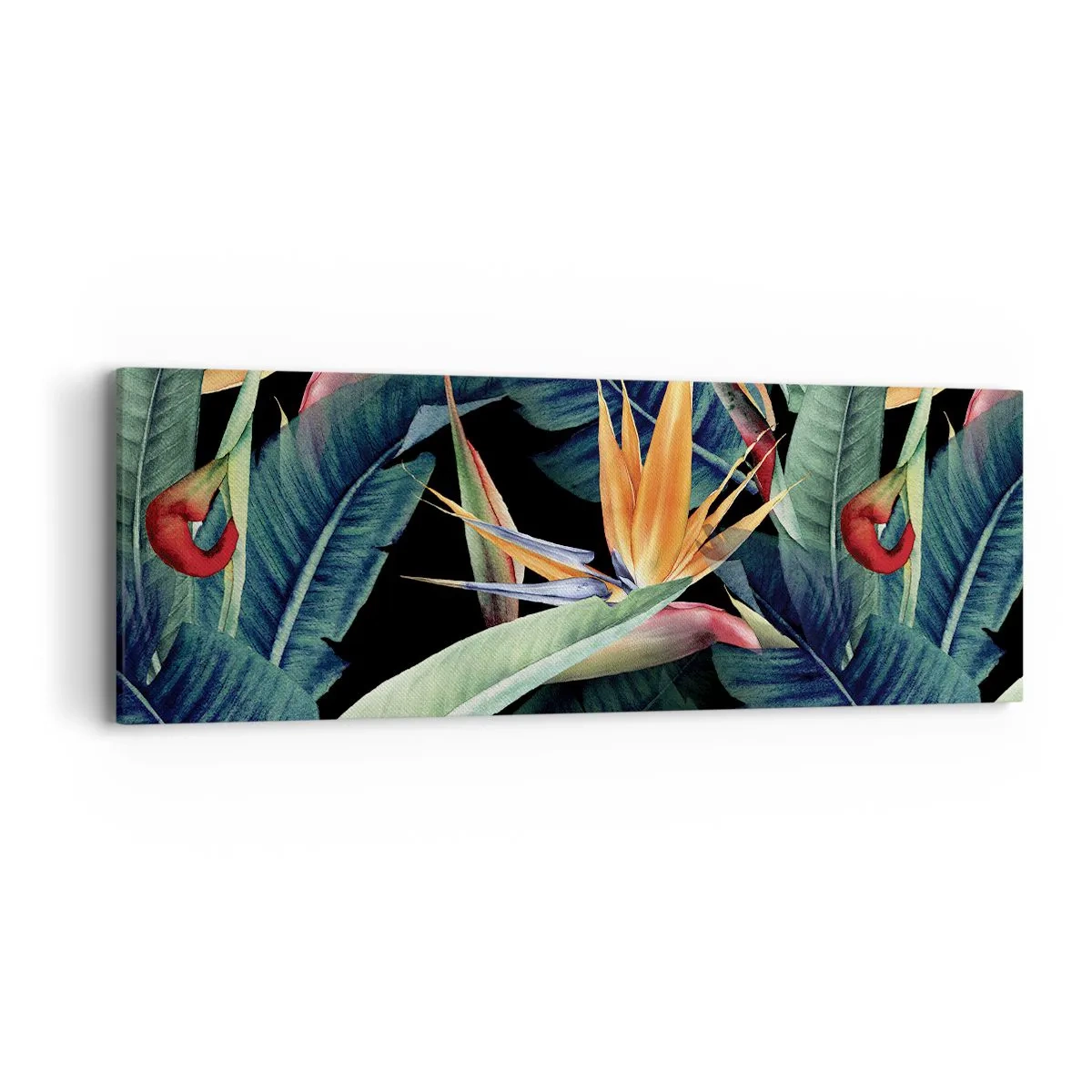 Impression sur toile - Image sur toile - Fleurs flamboyantes des tropiques - 90x30 cm